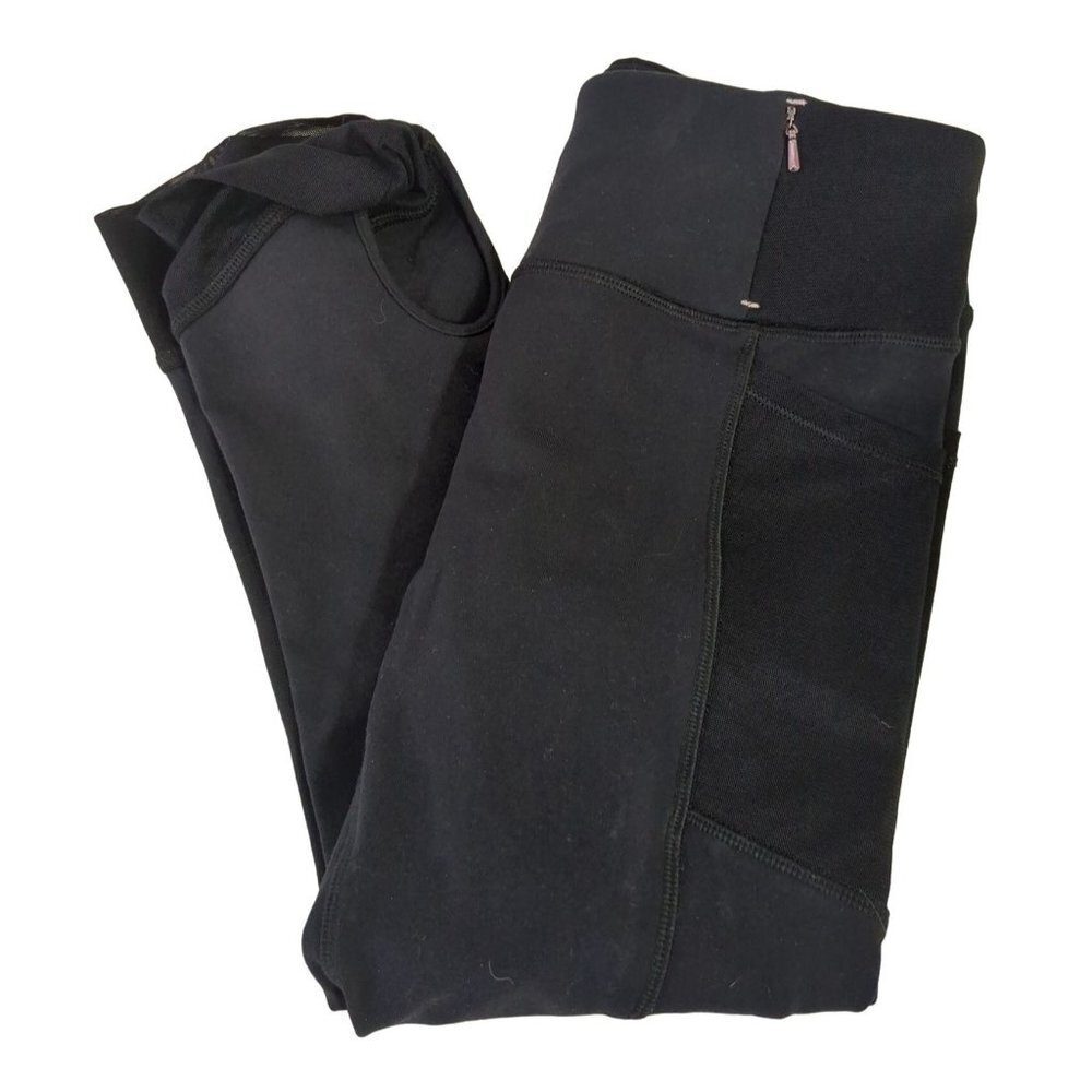 Calia Leggings Womens Small‎ Black Cropped Athletic Pockets Workout Athleisure